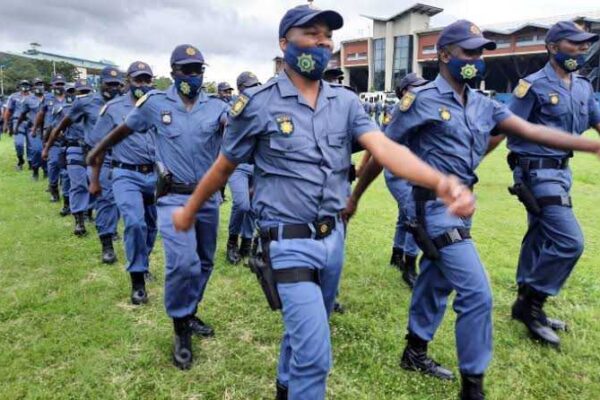 South African Police Services on training
