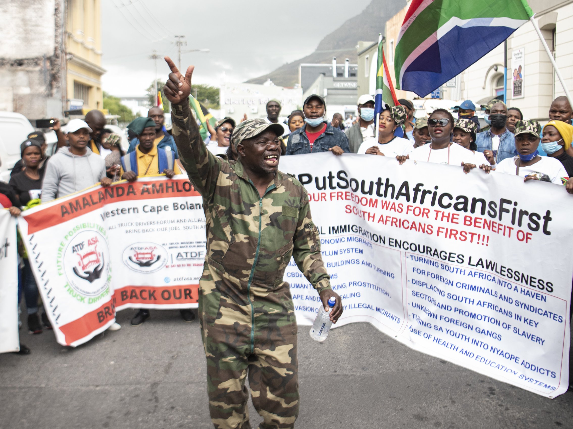 Operation Dudula denies claims of a death incident attached to them. (Jeff Dumisani)