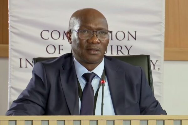 General Khumalo testifies at the Madlanga Commission.