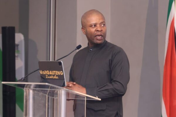 Lebogang Maile, Gauteng MEC for Finance and Economic Development gives annual report. (GGDA/X)